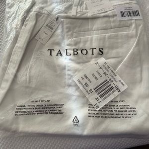 New Talbots size 18WP white shorts